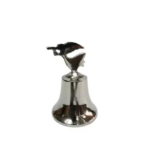 Campana di natale in alluminio decorativo dal Design moderno con angelo che canta campana in alluminio più venduta di qualità Premium in stile Vintage