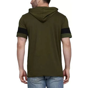 Vente en gros de t-shirts à capuche d'hiver personnalisés pour hommes vêtements de sport décontractés en molleton léger mode de rue élégante impression de logo écologique - Product Image 5