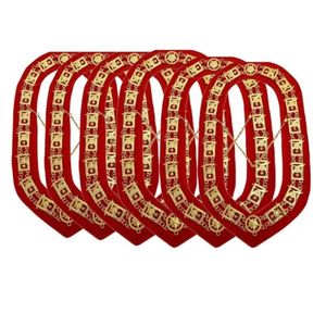 Collar de cadena Enchapado en oro, conjunto de 16 joyas, Regalia masónica - Product Image 1