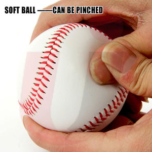 Pelotas de béisbol profesionales con logotipo impreso personalizado, cuero PU PVC de grano completo, costura plana, lana elevada, corcho, entrenamiento de Softball, peso - Product Image 5