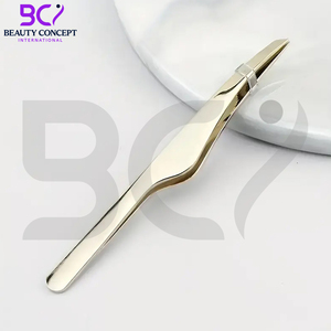 Stainless Steel Slanted Tip Eyebrow Tweezers Precision <b>Makeup</b> Grooming <b>Tool</b> Durable Brow Shaping Hair Removal - Product Image 6
