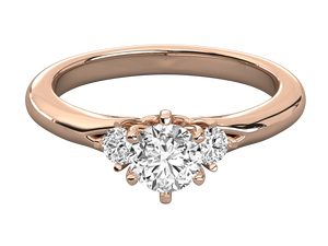 Anillo de Compromiso con Diamante Cultivado en Laboratorio, Oro Rosa, Chapado en Oro de 14K, Estilo Clásico, Certificado IGI, Corte Brillante, Regalo de Aniversario para Mujer - Product Image 6