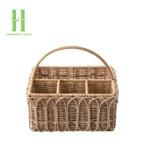 ตะกร้าปิคนิคหวายหวายสำหรับใส่ไวน์หลากหลายขนาดทำด้วยมือจากเวียดนาม - Product Image 4