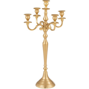 5 Arms Superior Quality Gold <b>Candelabra</b> for Wholesale Prices Exclusive Aluminum Gold <b>Candelabra</b> for Wedding Table Decoration - Product Image 4