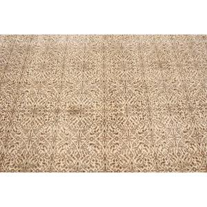 6.2x9.2 ft Vintage Rug, <b>Brown</b> Floral Turkish <b>Wool</b> Rug - Product Image 4
