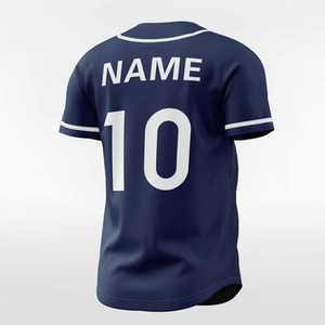 เสื้อเบสบอลโพลีเอสเตอร์ 100% แบบสั่งทำขายส่งสำหรับเด็กผู้ชาย เสื้อซอฟต์บอลติดกระดุมเนื้อนุ่มพร้อมการพิมพ์แบบระเหิดสำหรับเด็ก - Product Image 5