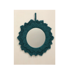 Factory Supplies Handmade Mirror <b>Wall</b> Macrame <b>Wall</b> Hanging other decorative <b>flowers</b> and plants - Product Image 4