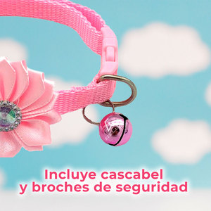 Collar para Perro Ajustable con Diseño de Corazones y Estrellas, Correa de Poliéster Cómoda y Elegante en Varios Colores - Product Image 5