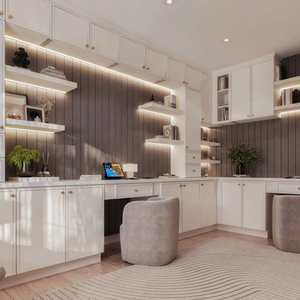 European Modern Design UV <b>Melamine</b> MDF Standing Kitchen Cabinet <b>Set</b> with Sink Full Wood Modular Cupboard - Product Image 6