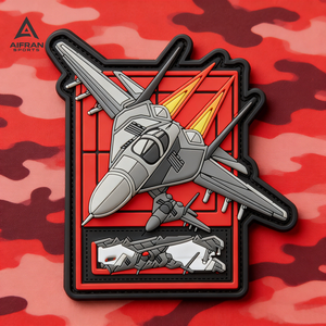 Patchs d'aviation 3D en PVC AIFRAN |   Insigne de moralité pour avions de chasse et hélicoptères |   Logo en caoutchouc de cactus du désert |   Étiquettes tactiques à scratch - Product Image 1