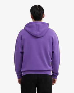 CVC sweat à capuche zippé à manches longues pour hommes Logo personnalisé solide pour Ultra violet meilleure qualité Bangladesh exportation pour la saison d'automne - Product Image 4