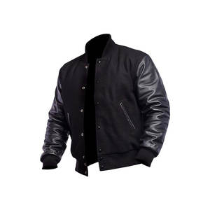 Vestes universitaires Letterman 2025 pour hommes, col montant enduit, vêtements d'extérieur chauds pour le lycée - Product Image 6