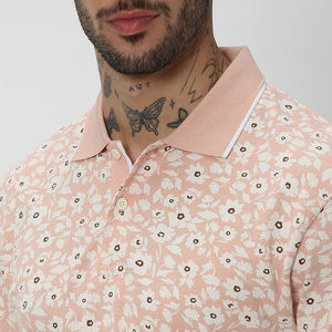 Sublimation logo personnalisé T-shirt de sport séchage rapide polo imprimé à manches courtes pour hommes - Product Image 6