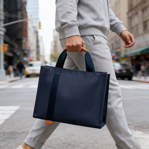 Custom Logo Oxford Fabric Business Briefcase Luxury Handbag <strong>with</strong> Leather Handle Personalized Size Print Document <strong>Bag</strong> for Work - Product Image 2