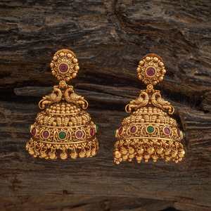 Pendientes Colgantes Antiguos Clásicos Religiosos de Aleación de Zinc con Perla y Circonita para Fiesta de Boda, Modelo 176289 - Product Image 4