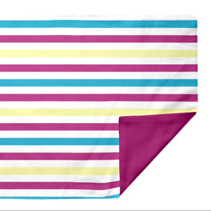 Manteles individuales a rayas Tela de algodón lavable para la cocina diaria y uso en interiores y exteriores - Product Image 1