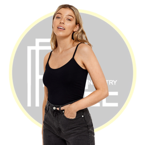 Womens <b>Spaghetti</b> <b>Strap</b> <b>Tank</b> <b>Top</b> Soft Stretchable Slim Fit Cami for Summer Casual Gym and Layering Wear - Product Image 3