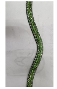 Cintas para la Frente de Cuero Ligero de Alta Calidad Rub International para Equitación, Diseño Deportivo Novedoso con Cristales, Personalizables en Todos los Tamaños - Product Image 4