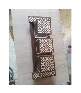 Arabian Islamic Arabic <b>Oud</b> <b>Bakhoor</b> Electric Incense Burner High-class Gold Metal Censer Eco-Friendly Natural Mango Wood Design - Product Image 3