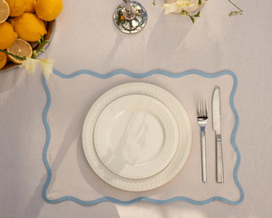 Tovagliette in cotone quadrato colorato <span class=keywords><strong>con</strong></span> bordi a ventaglio modelli ricamati personalizzati <span class=keywords><strong>tovaglioli</strong></span> in stile europeo fatti a mano - Product Image 5