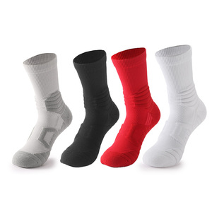 Black <b>Support</b> and Prevent Scratch Slip Down Socks Sports Basketball Mens Dress Running Socks - Product Image 1