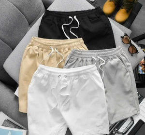 <b>Men's</b> khaki <b>shorts</b> made of stretch cotton fabric Dragonex 2025 - Product Image 1