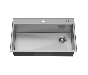 Elegant THS-0065 Single Bowl <b>Kitchen</b> <b>Sink</b> Stainless Steel with Anti-Scratch Soundproofing Surface and Customization Options - Product Image 3