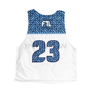 Reversible Lacrosse uniforme de poliéster de alta calidad Jersey impresión personalizada al por mayor adultos fútbol americano uniforme pinnies - Product Image 2