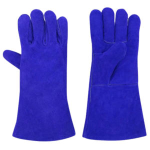 Guantes de soldadura resistentes de cuero dividido de piel de vaca Protección de manos Construcción Abrasión Guantes de soldadores resistentes al calor y chispas - Product Image 6