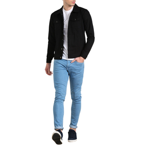 Vestes pour hommes en toile d'automne avec fermetures à boutons avec logo personnalisé et style décontracté pour les vêtements d'extérieur d'automne et le design de mode à la mode - Product Image 6