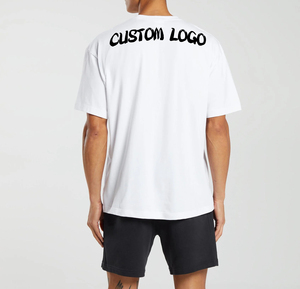 เสื้อยืดโอเวอร์ไซส์ผ้าฝ้ายระบายอากาศลายสก็อตสำหรับผู้ชายไซส์พลัสแบบสั่งทำพิเศษ คุณภาพสูง คอกลม - Product Image 2