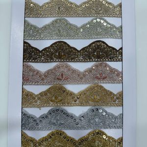 ชุดส่าหรีปักลายลูกไม้ชุดส่าหรีแบบหรูหราปักเลื่อมตาข่ายโพลีเอสเตอร์เนื้ออ่อนทำมือตกแต่งแบบดั้งเดิม - Product Image 6