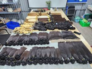 Cheveux humains vierges vietnamiens 100% os brut droit naturel couleur noire Extensions de cheveux paquets de cheveux soyeux et doux - Product Image 5