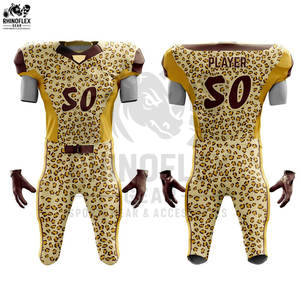 Uniformes légers personnalisés de football américain Nouveau dernier style Uniformes de football américain de couleur unie Meilleure vente - Product Image 4