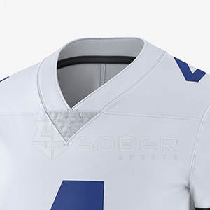 Nueva llegada mejor calidad Unisex fútbol americano Jersey 100% poliéster transpirable de secado rápido de talla grande personalizable al por mayor - Product Image 3