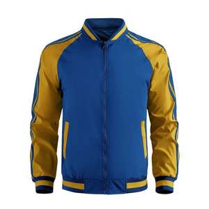 Chaqueta con letras de béisbol personalizada para adultos y jóvenes de la mejor calidad Material de lana de color personalizado con mangas de cuero chaqueta universitaria - Product Image 1