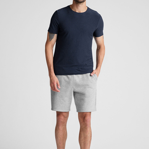 Pantalones cortos deportivos de verano de poliéster 100% de Color personalizado para hombre, pantalones cortos informales con cordón elástico de alta calidad, cintura media para hombre - Product Image 2