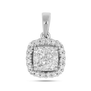 Colgante de diseñador con diamantes redondos para mujer - Product Image 2