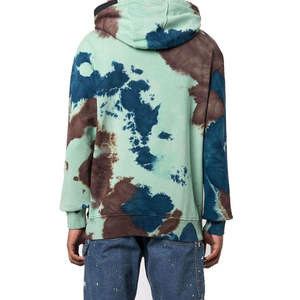 Private Label Men Winter Thermal <b>Tie</b> <b>Dye</b> <b>Hoodie</b> Breathable Polyester/Cotton Blend Long Sleeve Pullover - Product Image 6