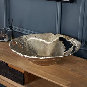 ambrosia decorativ <b>bowl</b> aluminium casted with silver finishing <b>bowl</b> for dinning <b>mixing</b> and prep <b>bowls</b> - Product Image 4