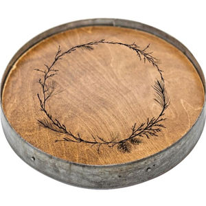 Bandeja giratoria de madera Lazy Susan, mesa redonda, organizador de utensilios de cocina, centro de mesa elegante para suministros de cocina y comedor - Product Image 1