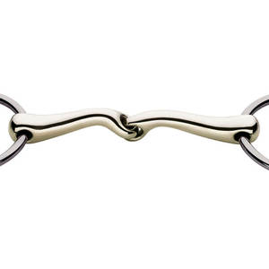 Broca de doble articulación Mullen, broca de filete de caballo de acero inoxidable, tachuela ecuestre, equipo de entrenamiento y equitación para caballos - Product Image 3