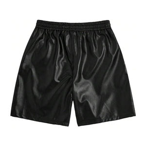 New Knee Length <b>Shorts</b> Genuine Leather <b>Shorts</b> For Men <b>Cool</b> And Breathable High Quality Men Slim Fit <b>Shorts</b> - Product Image 2