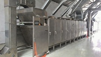 SUISER MAKINE Rostmachine voor noten, zaden, fruit & groenten van roestvrij staal, capaciteit 1500 kg/uur, gasaangedreven