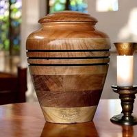 Urn pemakaman ramah lingkungan dari kayu rosewood dengan desain 'Wings Life' buatan tangan, dapat dikustomisasi, untuk abu mayat, vas lantai/dinding, pernikahan