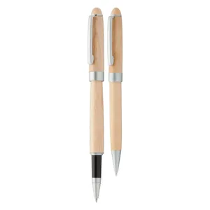 Juego de bolígrafos de madera sostenible para regalo empresarial de Nawodu - Product Image 3