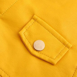 Veste en cuir de haute qualité pour femmes, manches longues, design personnalisable, utilisation hivernale, rembourrage en coton, processus de tricotage - Meilleur prix - Product Image 3