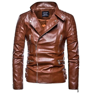 Chaquetas de Invierno Impermeables de Cuero Genuino para Hombre, Prendas Exteriores Vintage Contemporáneas, Eleva Tu Estilo - Product Image 2