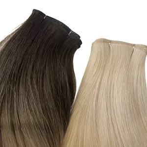 High Quality Double Drawn Mini Flat Weft Incredible Weft Genius Weft
