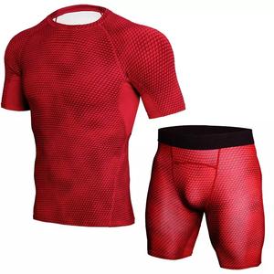 GAF Bjj Rash Guard y Mma Shorts Jiu Jitsu Traje para hombres Mujeres Cobertura completa Rashguard Conjuntos Gimnasio Fitness Conjuntos Ropa deportiva - Product Image 4